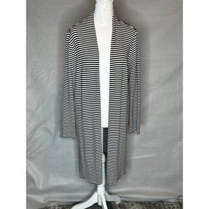 J. Jill Wearever‎ Collection Black and Gray Knit Long Sleeve Jacket Size Large